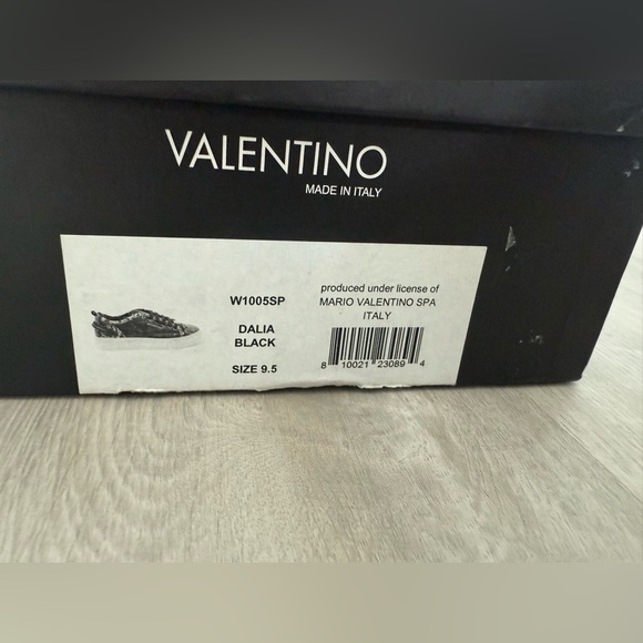 VALENTINO BY MARIO VALENTINO Dalia Sauvage Embossed Python Leather Sneakers 9.5 - Picture 4 of 12